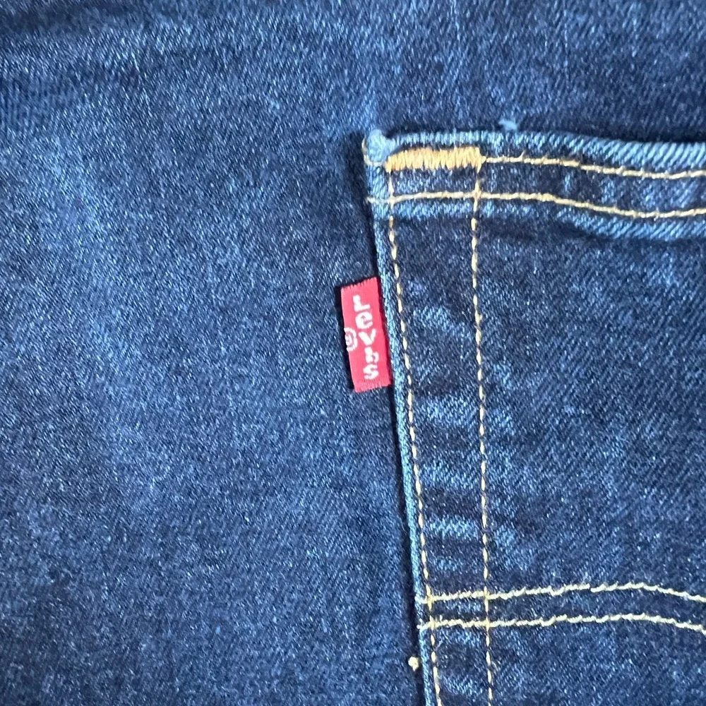 Levi's 505 Jeans Men 40x22.5 Blue Denim High Rise Regular Fit Capri Straight Leg